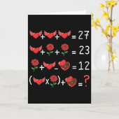 Carte Drôle 67 Prof de maths Saint-Valentin Prof de math (Fleur jaune)