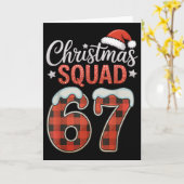 Carte Drôle 67 Six Sept Mème Brainrot 67 Noël Squa (Fleur jaune)