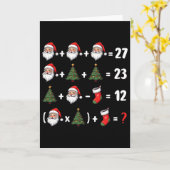 Carte Drôle 67 Six Sept Santa Arbre Math Professeur Noël (Fleur jaune)