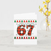 Carte Drôle 67 Six Sept Squad Meme Noël Sweat Ugly (Fleur jaune)