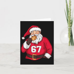 Carte Drôle 6 7 Meme Brainrot Père Noël Pour Garçons Enf