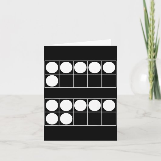 Carte Drôle 6 7 Nombre Enseignants Élèves Six Sept Mème (Devant)