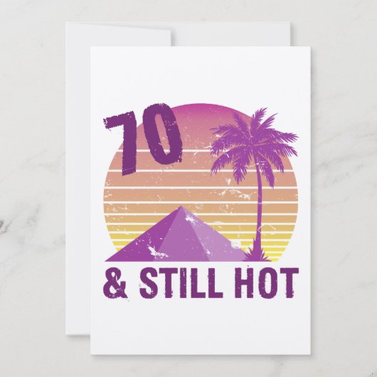 Carte Drôle 70e Anniversaire Hot (Devant)