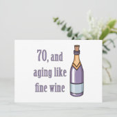 Carte Drôle 70e anniversaire Idées cadeaux (Debout devant)