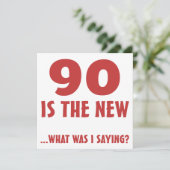 Carte Drôle 90e anniversaire Gag Dons (Debout devant)