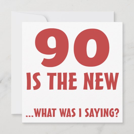 Carte Drôle 90e anniversaire Gag Dons (Devant)