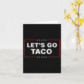 Carte Drôle Allons Taco (Fleur jaune)