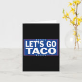 Carte Drôle Allons Taco _2 (Fleur jaune)