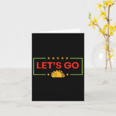 Carte Drôle Allons Taco _9 (Fleur jaune)