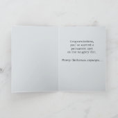 Carte Drôle Anime Sad Père Noël Naughty List Noël (Intérieur)