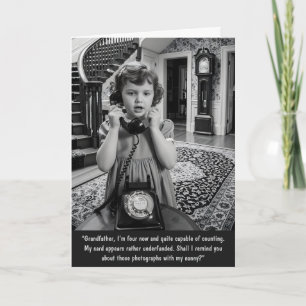 Carte Drôle Anniversaire Personnalisable Vintage