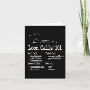 Carte Drôle - Appels de Loon - Loon Commun - Appels de L
