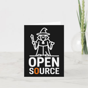 Carte Drôle assistant open source disant minimaliste Fun