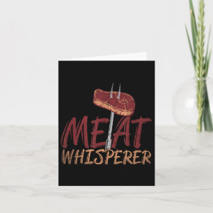 Carte Drôle Barbecue Viande Fumée Steak Idée cadeau Barb