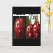 Carte Drôle Bête Ai Pomme Génération Z Mème Brainrot Hum (Fleur jaune)