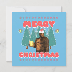 Carte Drôle Bigfoot - Joyeux Noël