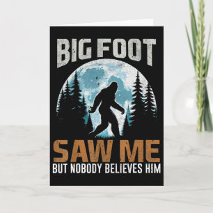 Carte Drôle Bigfoot M'a Vu Sasquatch Cadeaux Pour Pères