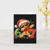 Carte Drôle Biscuit Dabbing Six Sept 67 Mème Noël (Fleur jaune)