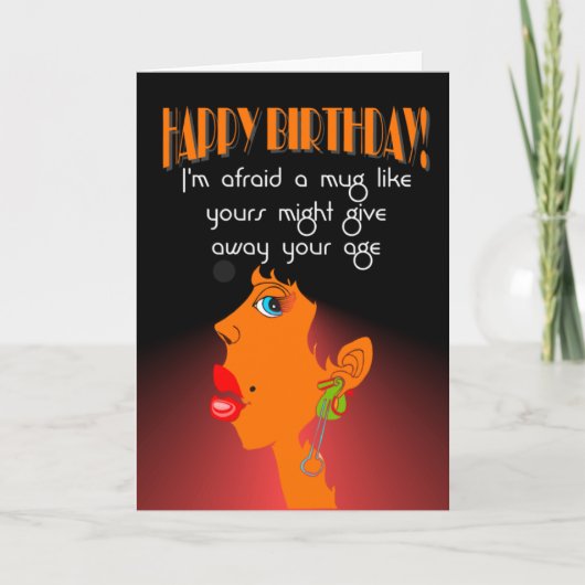 Carte drôle, blague d'anniversaire (Devant)