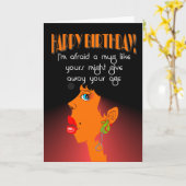 Carte drôle, blague d'anniversaire (Fleur jaune)