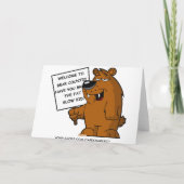 Carte Drôle blague grasse (Dos)