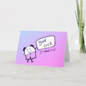 Carte Drôle Bonne chance (Devant)