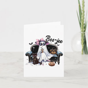 Carte Drôle Boo Jee Ghost Halloween Boo Jee Ghost Éffray