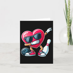 Carte Drôle Bowling Dabbing Dab Heart Valentines Day Boy