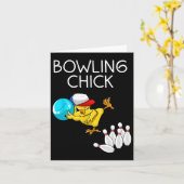 Carte Drôle Bowling Gift Femmes mignonne Bowling Chick S (Fleur jaune)
