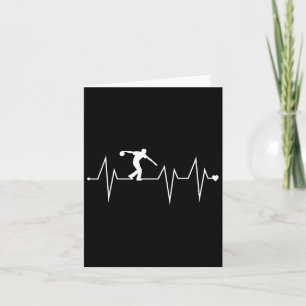 Carte Drôle Bowling Joueur Heart beat Heart Pulse