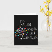 Carte Drôle Brille Comme Un Appel Lumineux Infirmière Jo (Fleur jaune)