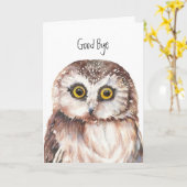 Carte Drôle, Bye Bye - Je vais te manquer Chouette, Chou (Fleur jaune)