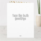 Carte Drôle cadeau de 100e anniversaire. L'âge est comme (Dos)