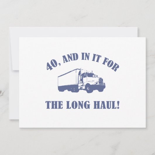 Carte Drôle cadeau de 40e anniversaire (Devant)