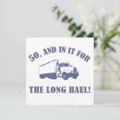 Carte Drôle cadeau de 50e anniversaire (Debout devant)