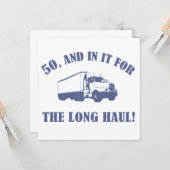 Carte Drôle cadeau de 50e anniversaire (Devant/Arrière en situation)