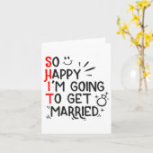 Carte Drôle cadeau de mariage Hilarious Mariage de marié (Fleur jaune)