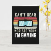 Carte Drôle cadeau de réalité virtuelle ne peut pas vous (Fleur jaune)