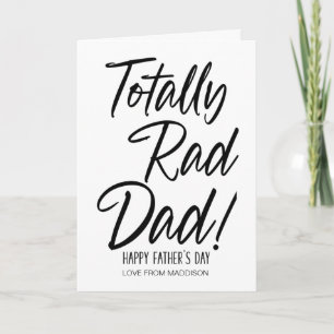 Carte Drôle cadeau Fête des pères Totalement Rad Papa Me