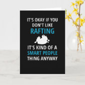 Carte Drôle cadeau Rafting | Rafting en eau sauvage (Fleur jaune)