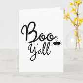 Carte Drôle cadeaux d'Halloween - Boo Y'all (Fleur jaune)