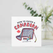 Carte Drôle Canadien Comment Attraper Un Canadien (Debout devant)