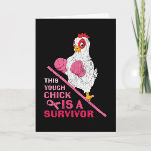 Carte Drôle Cancer du sein guerrière Survivor Fille Femm