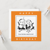 Carte Drôle Caricature de poisson. Pêcheurs (Devant/Arrière en situation)