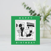 Carte Drôle Caricature du chef - Le chef est-il très rép (Debout devant)