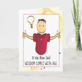 Carte Drôle Caricature Sassy pour lui Anniversaire Perso (Devant)