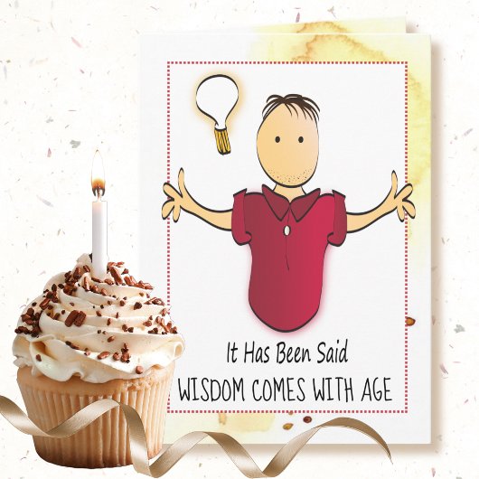 Carte Drôle Caricature Sassy pour lui Anniversaire Perso