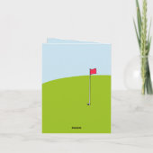 Carte Drôle Cartoon Cat Scramble Golf Plaisanterie Anniv (Dos)