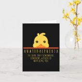 Carte Drôle Chasse Canard Anatidaephobia Ferme Animal Ca (Fleur jaune)