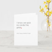 Carte Drôle Cheeky Valentine's Day Card 'J'ai menti' (Fleur jaune)